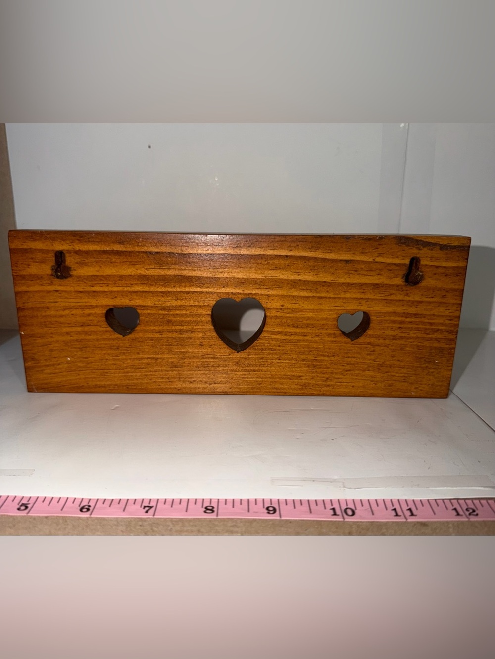 Vintage Wood Heart Wall Rack - Picture 5 of 8